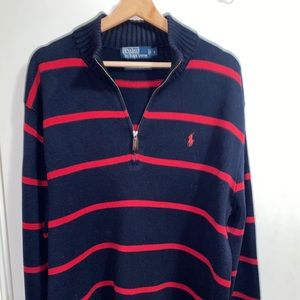 Men’s XL Polo Ralph Lauren zip top front sweater